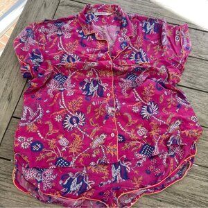 Roller Rabbit Amanda Lulu Short Set 2 pc Womens Size Large